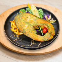 意式青酱三文鱼扒 / Pesto Salmon Steak 意式青酱三文鱼扒 / Pesto Salmon Steak